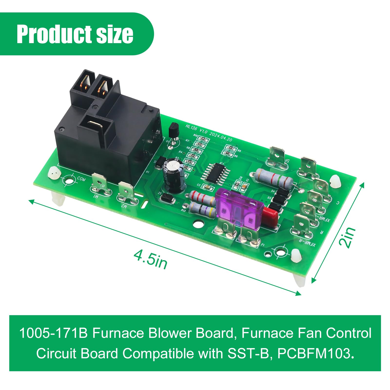 Amazon.com: 1005-171B Furnace Fan Control Circuit Board for